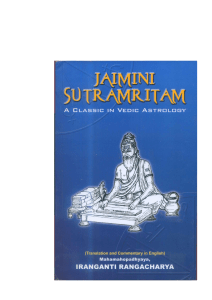 Jaimini Sutramritam: Vedic Astrology Excerpt