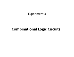 Experimento 3: Circuitos L&oacute;gicos Combinacionales