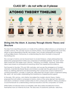 Atomic Theory & Structure: A Journey Through Scientific Discovery