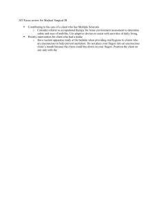 ATI Medical Surgical III Review: MS & Stroke Nursing Care