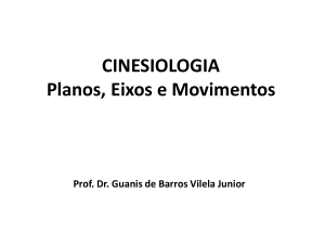 Cinesiologia: Planos, Eixos e Movimentos Apresentação