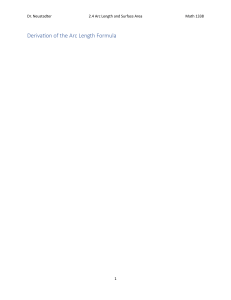 Arc Length & Surface Area: Calculus Presentation