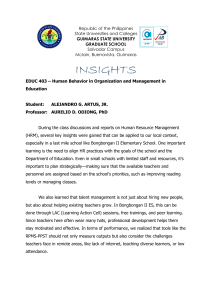 HRM Insights for Rural Schools: A Case Study
