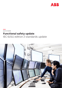 IEC 61511 Edition 2 Functional Safety Standards Update
