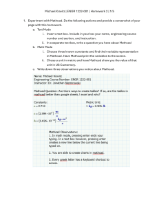 Mathcad & Arduino Homework: Engineering Basics