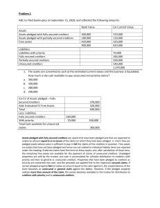 Bankruptcy Liquidation Problems & Solutions