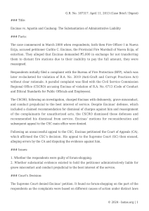 Encinas vs. Agustin: Administrative Liability Case Brief