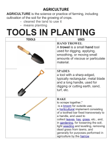 Agriculture Tools: Planting Guide for Beginners