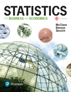 Statistics for Business and Economics 13th Edition Textbook