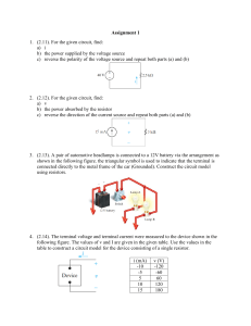 Electrical Circuit Analysis Assignment