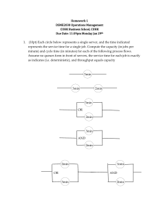 Operations Management Homework: Process, Forecasting, and Decisions