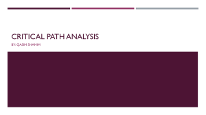 Critical Path Analysis: Formulas & Definitions