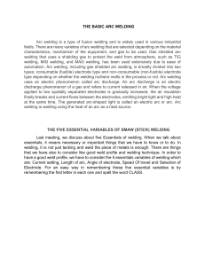 Arc Welding Basics & SMAW Essentials