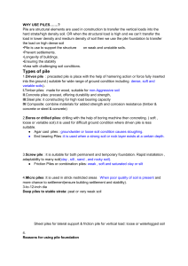 Pile Foundations: Types, Uses, and Soil Conditions