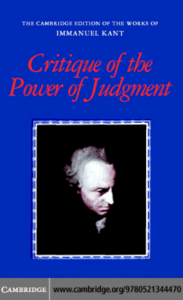 Critique of the Power of Judgment by Immanuel Kant