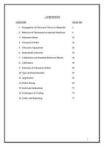 Ultrasonic Waves in Materials: Principles of NDT & Testing Techniques