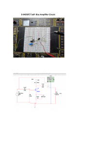 D-MOSFET Self-Bias Amplifier Circuit: Design, Simulation & Analysis