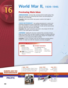 World War II: Hitler's Lightning War & Early European Conflict