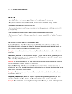 Demand for Loanable Funds: Definition, Determinants & Impact