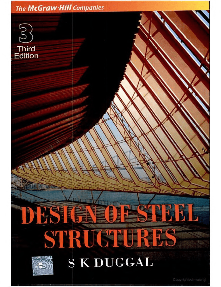 Design of Steel Structures - Third Edition by S K Duggal | McGraw-Hill