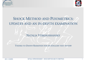 Shock Method & Plyometrics: Updates & Examination