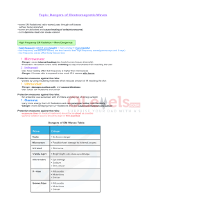EM Radiation Dangers: Types, Risks & Protection