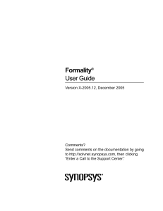 Formality User Guide