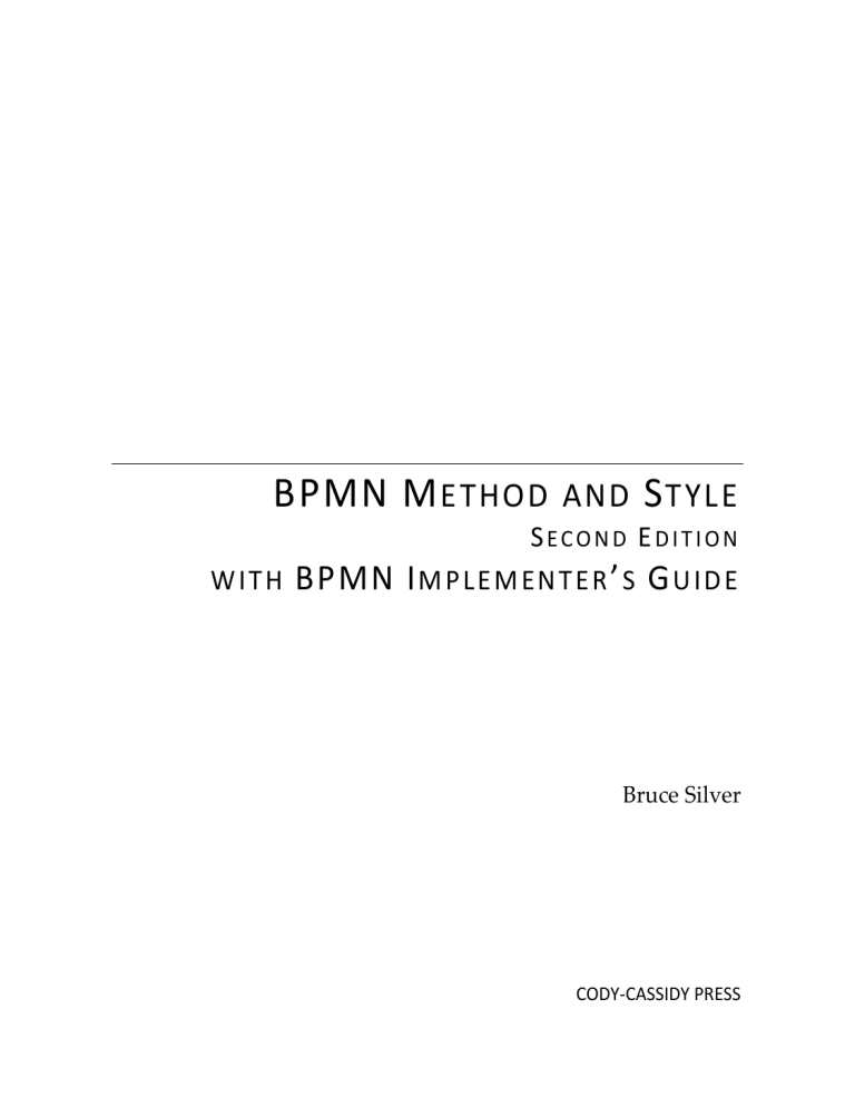 BPMN Method and Style Guide
