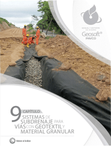 Diseño de Sistemas de Subdrenaje con Geotextiles y Material Granular
