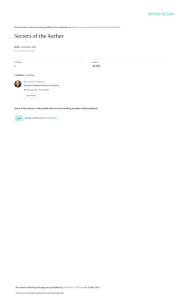 Secrets of the Aether: Unified Force Theory & Dark Matter