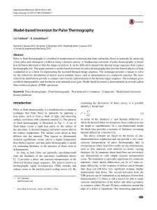 Model-Based Inversion for Pulse Thermography in Composites