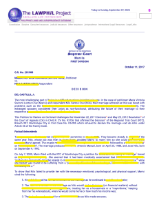 Marriage Nullity Case: Lontoc-Cruz vs. Cruz | Supreme Court Decision
