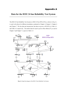 IEEE 24-Bus Reliability Test System Data