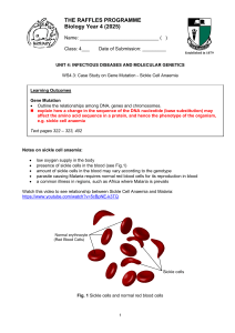 Sickle Cell Anemia: Gene Mutation Case Study