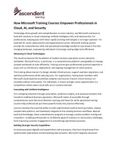 Microsoft Cloud, AI, Security Training | Ascendient Learning