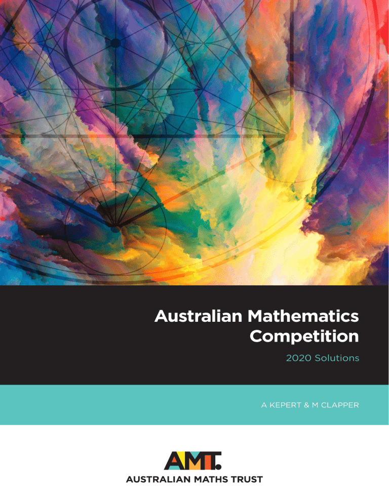 2020 AMC Solutions: Australian Mathematics Competition