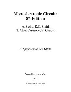 LTSpice Simulation Guide for Microelectronic Circuits