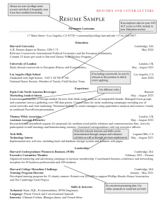 Resume Sample: Template & Guide for Job Seekers