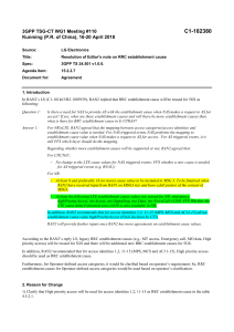 5G RRC Establishment Cause Resolution - 3GPP TS 24.501