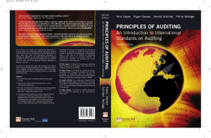 Principles of Auditing: International Standards (ISAs) Textbook, 2nd Ed