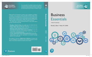 Business Essentials 12th Edition by Ebert & Griffin | Global Edition