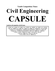 Civil Engineering CAPSULE: AE/JE Competitive Exam Study Guide