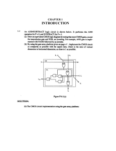 CMOS Logic Circuit Design Solutions: ADD/SUBTRACT Implementation