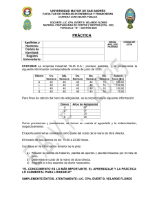 Ejercicio Pr&aacute;ctico Contabilidad de Costos: N&oacute;mina y Costos Laborales
