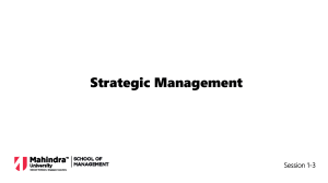 Strategic Management Course Introduction | Mahindra University