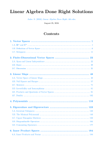 Linear Algebra Done Right Solutions Manual | Axler 4th Edition