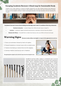 Escaping Academic Burnout: Sustainable Study Roadmap
