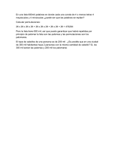 Combinatoria y Principio del Palomar: Ejemplos