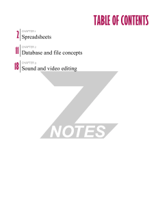CIE AS-Level Information Technology: Spreadsheets, Databases & Editing
