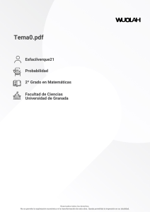 Probabilidad - 2&ordm; Grado en Matem&aacute;ticas | Universidad de Granada